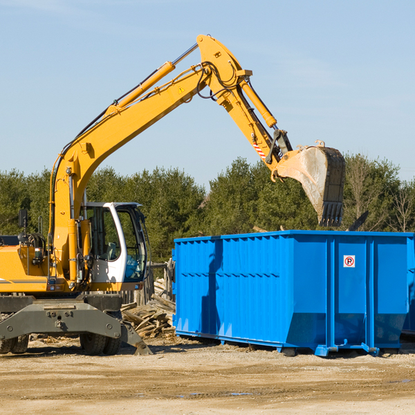 can i choose the location where the residential dumpster will be placed in New Trier MN